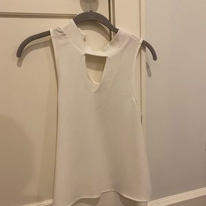 Decker White Tank Top Blouse
